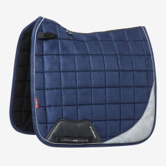 LeMieux Dressage Reflective Square Suede Navy