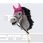 QHP Ear Net Hobby Horse Pink