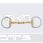 BR Double Jointed Eggbutt Snaffle Soft Contact 14MM