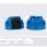Norton Overreach Boots Rubber Royal Blue