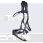 Stübben Snaffle Bridle Freedom II Magic Tack with Slide&Lock Black