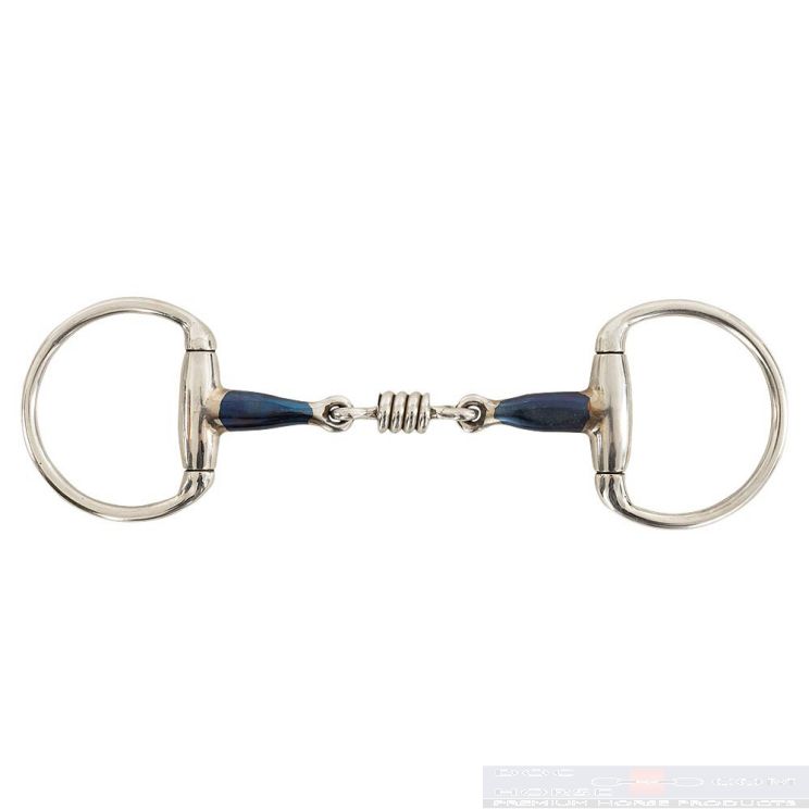 BR Roller Double Jointed Eggbutt Snaffle Sweet Iron 16MM