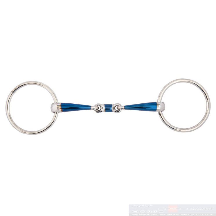 BR Double Jointed Loose Ring Snaffle Sweet Iron 14MM