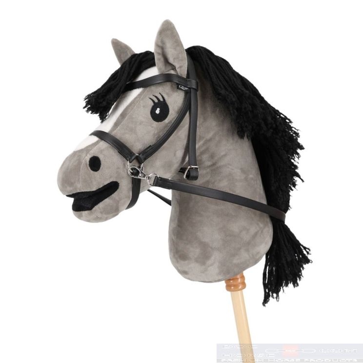 QHP Bitless Bridle Hobby horse Black