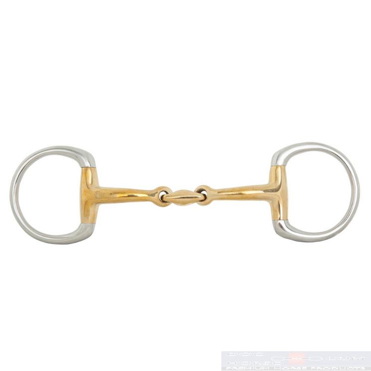 BR Double Jointed Eggbutt Snaffle Soft Contact 14MM