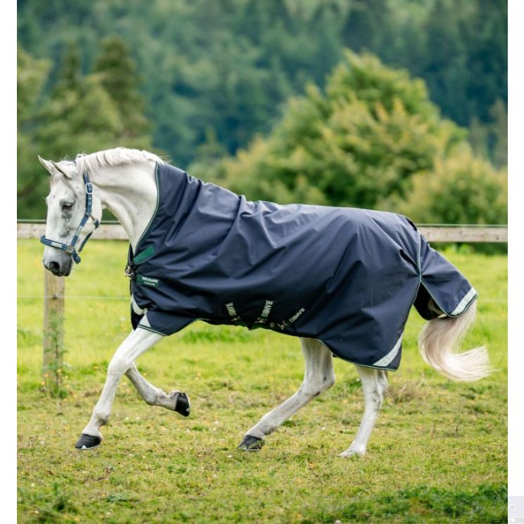 Rambo 1680D Wug Turnout 0g Navy/Hunter Green