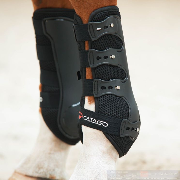 Catago peesbeschermers dressage zwart 