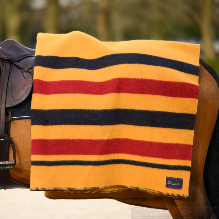 Golden Stripe Wool Rug