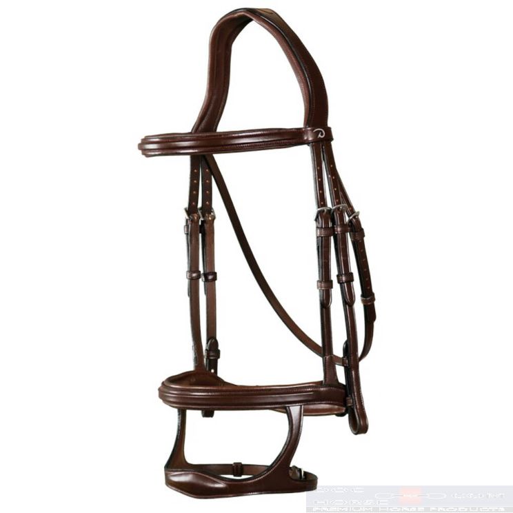 Dyon Hoofdstel Dubbele Neusriem Bruin