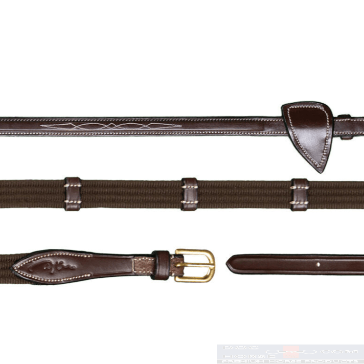 Dyon Web Reins With Leather Loops