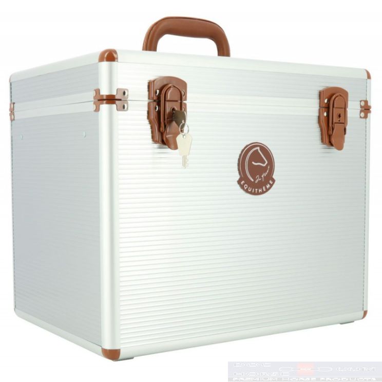 Je t'aime EQUITHÈME Grooming box silver front