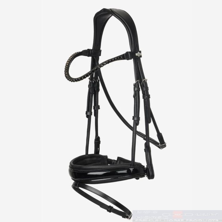 LeMieux Kudos Patent Dressage Bridle Black Full 