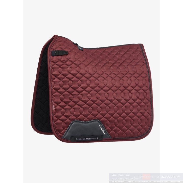LeMieux Saddle Pad Dressage Chrystal Bordeaux