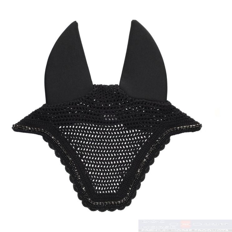 Kentucky Fly Veil Stone Pearls Soundless Black