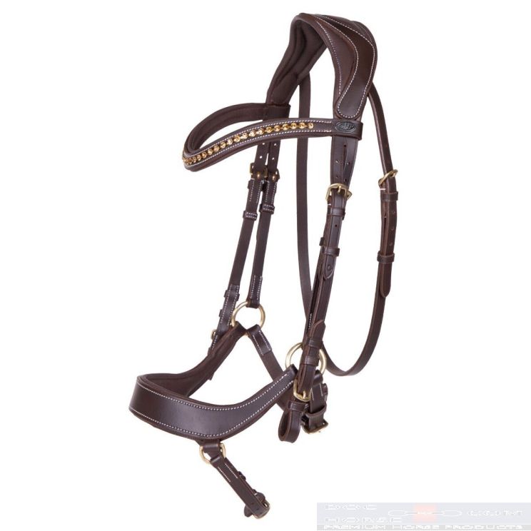QHP Bridle Devi Brown