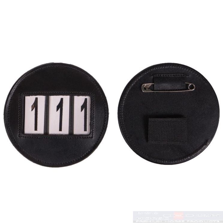 QHP Number Holder Modeste Round Black