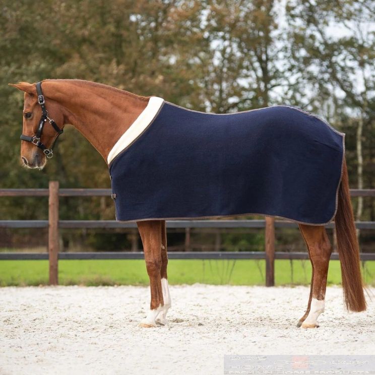 QHP Wool Rug Deluxe Navy