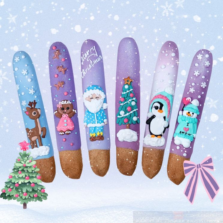 Candy Horse Christmas Sticks with Icing