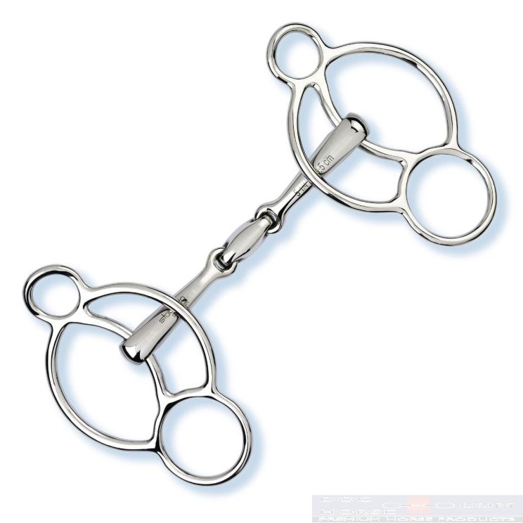 Stübben Easy-Control 3-Ring Gag Double Broken