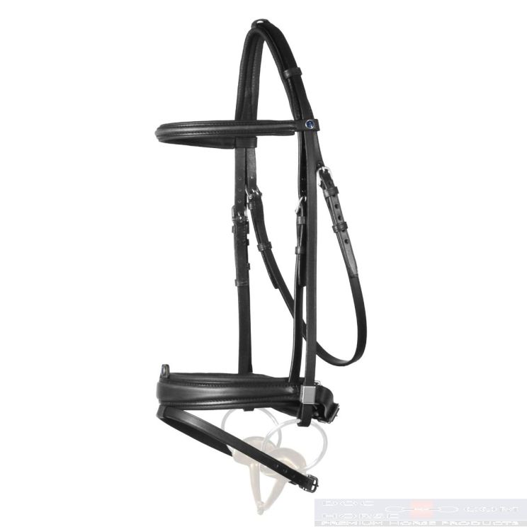 Stübben Snaffle Bridle Leitrim With Slide&Lock Dressage Black