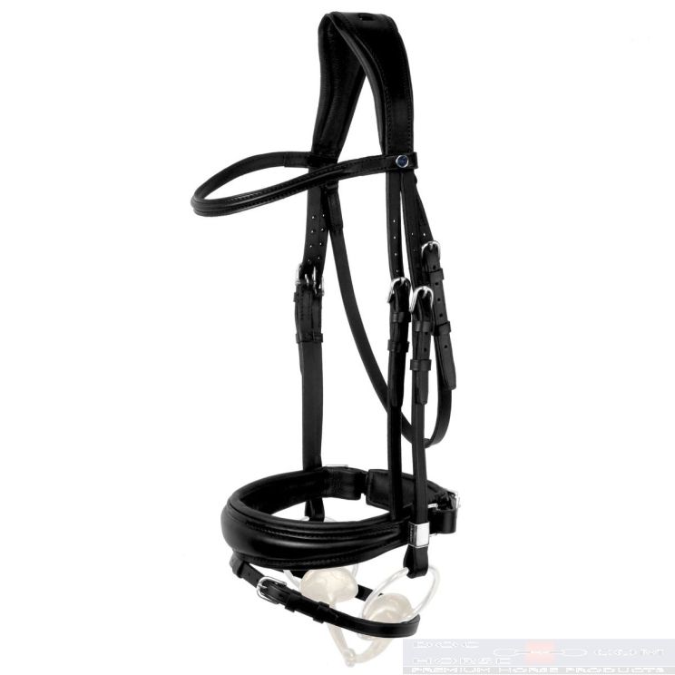 Stübben Snaffle Bridle Switch with Slide&Lock Black