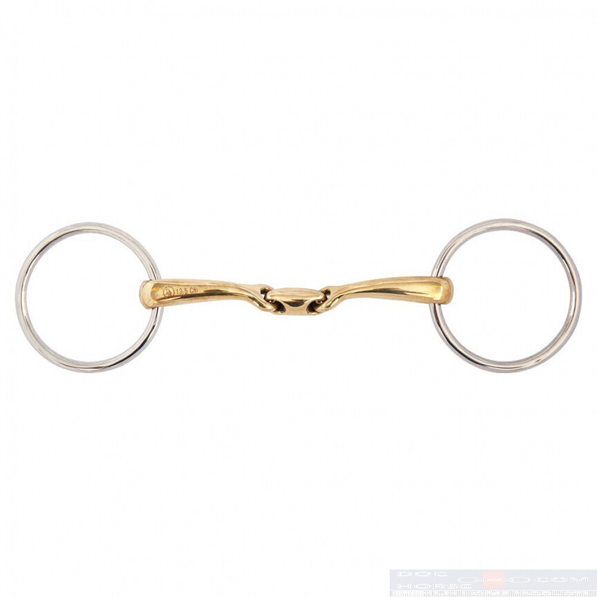 BR Double Jointed Loose Ring Snaffle Soft Contact 14MM 12,5CM TEST VERSION
