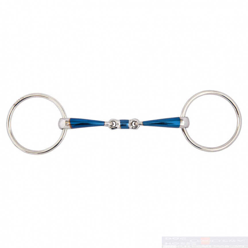 BR Double Jointed Loose Ring Snaffle Sweet Iron 14MM 13,5CM TEST VERSION 