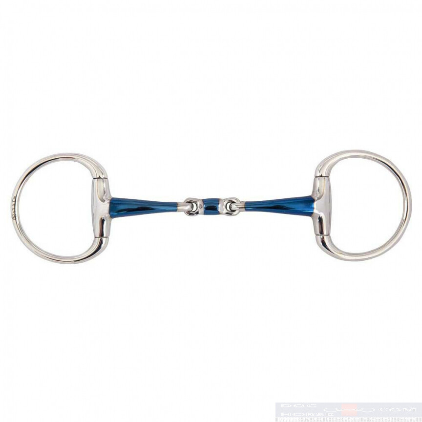 BR Double Jointed Eggbutt Snaffle Sweet Iron Magic System 14MM