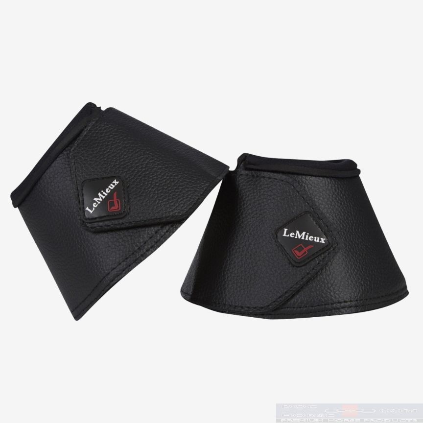 LeMieux Over Reach Boots Leather WrapRound Black