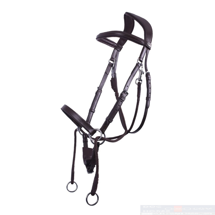 QHP Bitless Bridle Ceto Brown