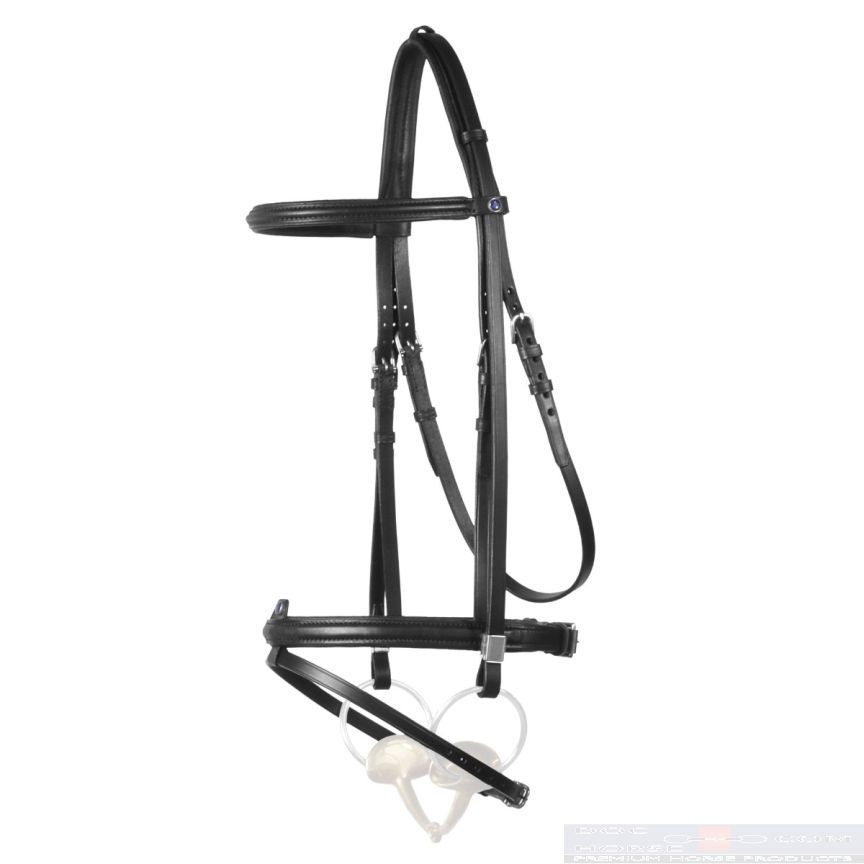 Stübben Snaffle Bridle Leitrim With Slide&Lock Combined Black