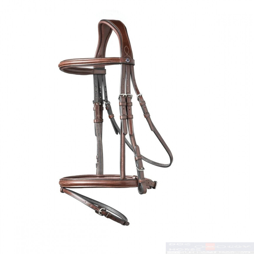 TRUST Bridle Knokke Brown-Silver