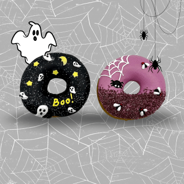 Candy Horse Halloween Donuts