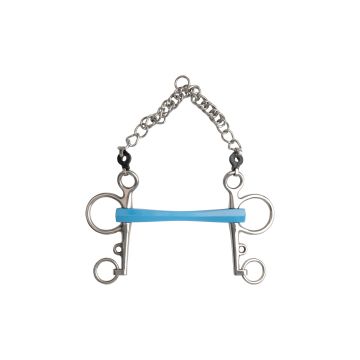 METALAB "Flexi" pelham bit, ongebroken m