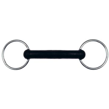 Feeling Rubber Straight Loose Ring Snaffle