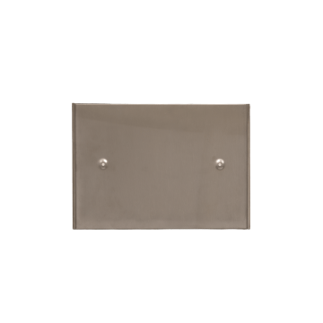 Grooming Deluxe Stalbord/Naambord van roestvrij staal met plexi glas