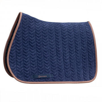 Dominick Saddle Pad Jumping Fishbone -navy