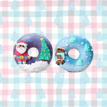 Candy Horse Christmas Donuts with Icing