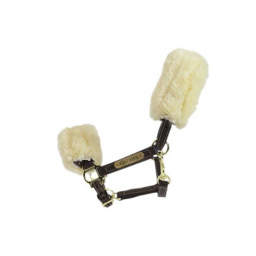 Kentucky Leather halter sheepskin