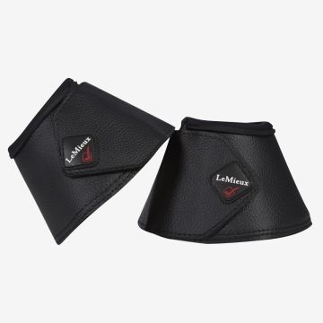 LeMieux Over Reach Boots Leather WrapRound Black