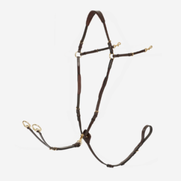 Lemieux Breastplate Detachable Martingale Brown